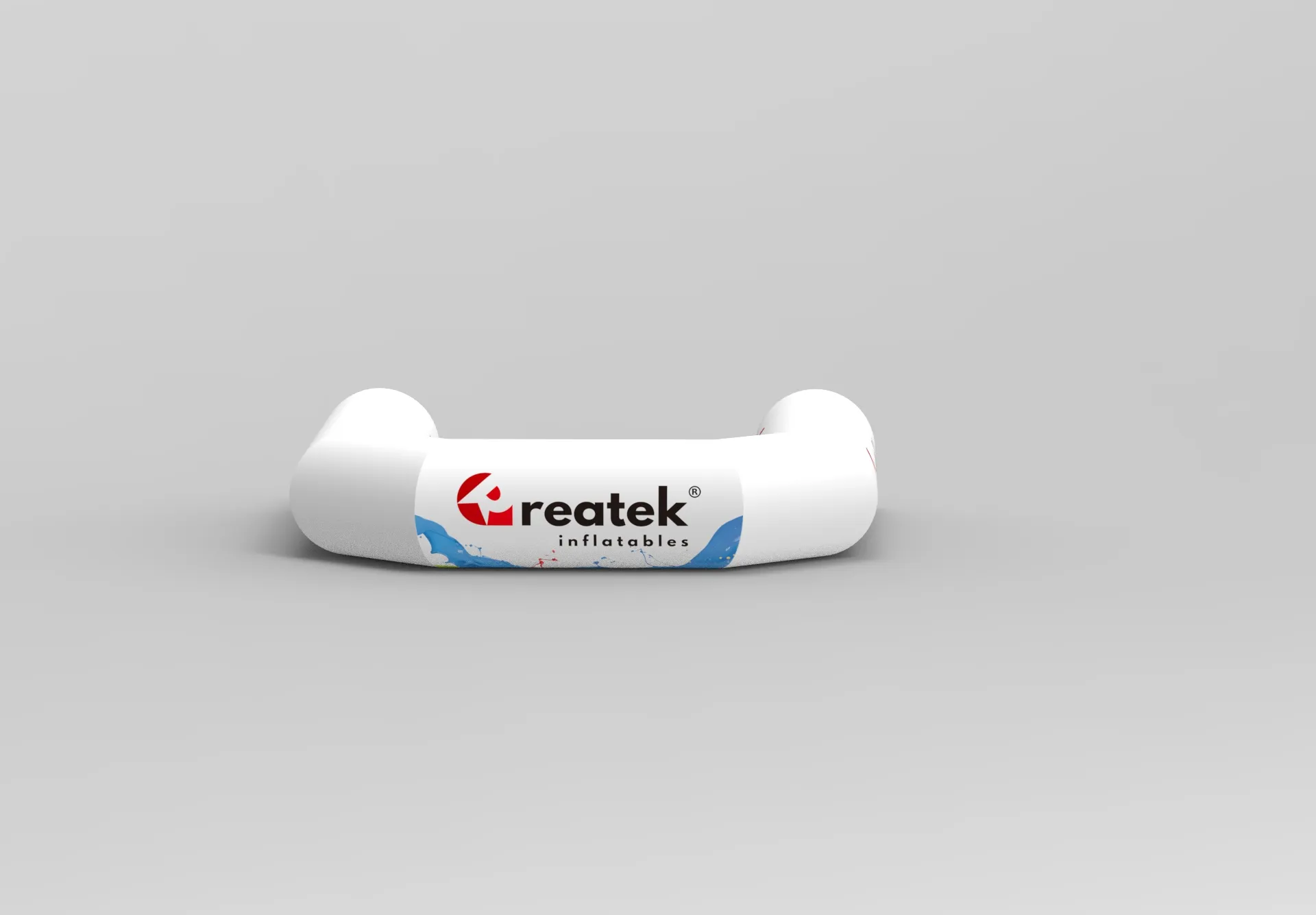 Pneumatická nafukovacia sedačka s reklamnou potlačou